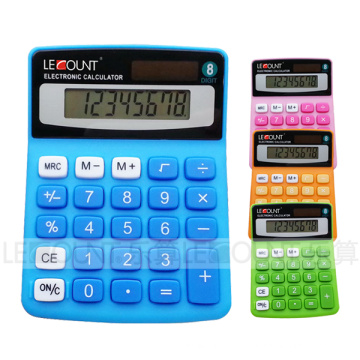 8 dígitos de doble poder colorido mini calculadora de escritorio (LC208C)